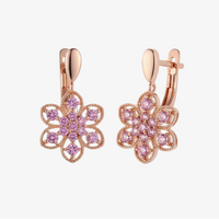 Elegant Rose Gold Stud Earrings