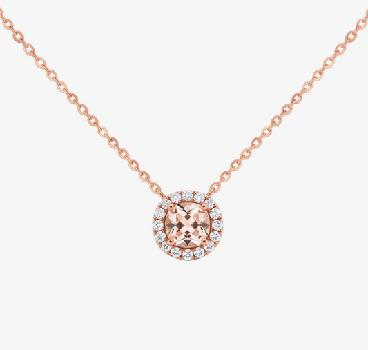 Medium Weight Rose Gold Pendant Necklace
