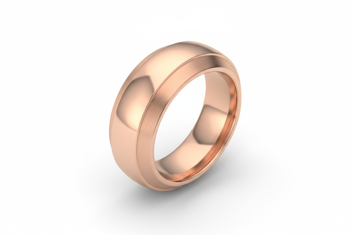 Elegant Rose Gold Band Ring